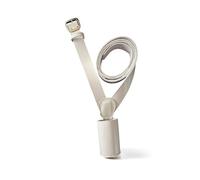 Soporte grande para mástil de bandera con cinturón cruzado de cuero, correa de hombro de 60 pulgadas, pancarta estilo desfile militar, portador de bandera, colores blanco, negro, marrón, unisex para