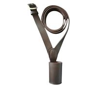 Soporte grande para mástil de bandera con cinturón cruzado de cuero, correa de hombro de 60 pulgadas, pancarta estilo desfile militar, portador de bandera, colores blanco, negro, marrón, unisex para