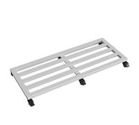 Soporte Grande para Plantas con Ruedas - Bandeja metálica extraíble para macetas y acuarios - Base Blanca de 40 x 100 cm Uso Interior/Exterior y decoración de jardín.