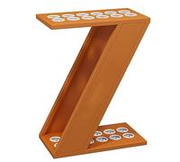 Soporte grande para tacos de billar y caña de pescar, para sala de juegos, bar, hogar y escuela, elegante diseño dorado