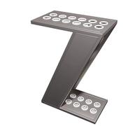 Soporte grande para tacos de billar y caña de pescar, soporte de almacenamiento para el hogar, sala de juegos, bar y escuela, elegante diseño dorado