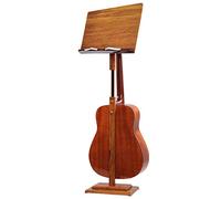Soporte Guitarra Suelo Atril de madera para partituras violín ukelele piano, Altura ajustable portátil de pie Estante de almacenamiento para iPad, Regalos para principiantes de guitarristas, Estilo vi