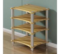 Soporte Hifi de 1, 2, 3 y 4 niveles, soporte multimedia de audio y video, estantes estéreo abiertos para impresoras, consola de juegos, caja de TV, sistema de reproductor de discos de oficina