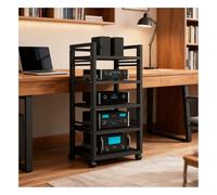 Soporte HiFi o Stand, estante con ruedas, soporte giratorio de madera, AV Ma Sto, vitrina para sala de estar, r