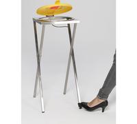 Soporte higiénico de acero inoxidable para bolsas de basura VAR, para 120 l de capacidad, con pedal