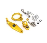 Soporte Horquilla Amortiguador Kit Montaje Soporte Amortiguador Dirección Ajustable Motocicleta para Yamaha XSR 900 XSR900 XSR-900 2022-2023 Aleación Aluminio Estabilizador Abrazadera(Conjunto 22)