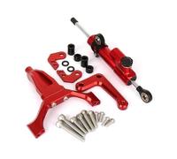 Soporte Horquilla Amortiguador Kit Soporte Montaje Amortiguador Dirección Estabilizador CNC Motocicleta para Yamaha MT-09 MT09 2024 2025 Estabilizador Abrazadera(Conjunto 7)
