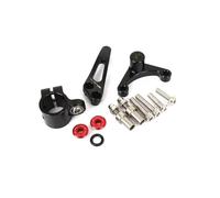 Soporte Horquilla Amortiguador Soporte Montaje Estabilizador Amortiguador Dirección CNC Motocicleta para Ducati Supersport 950 2018-2025 Kit Adaptador Estabilizador Abrazadera(Conjunto 12)