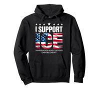 Soporte Ice Inmigration Officers American Flag Border Patrol Sudadera con Capucha