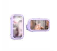Soporte impermeable ajustable para teléfono diseñado para entornos de ducha y cocina con capacidad de montaje giratorio (morado)