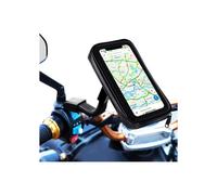 Soporte impermeable para teléfono de motocicleta APERIL - Rotación de 360 - Para espejos retrovisores de motocicleta de hasta 6,7" - Negro