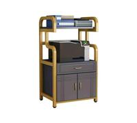 Soporte Impresora Estantes de arte del hierro for sala de estar, estanterías for techo y suelo, estantes de almacenamiento, luz de oficina Simple elevada, estantes de almacenamiento for impresora de l