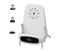 Soporte inalámbrico para teléfono móvil - Soporte para base de carga, plataforma de alimentación rápida compacta | Soporte universal para teléfono inteligente para mesas, sillas, estantes, mesitas de