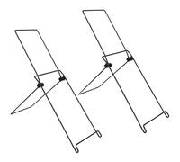 Soporte inclinable para panel solar, paquete de 2 soportes para panel solar, soporte de panel de acero, soportes de montaje plegables ajustables para RV, techo,