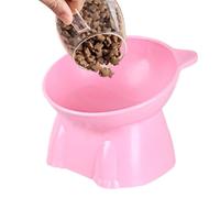 Soporte inclinado para cuenco para gatos, para aliviar el cuello, bandeja de alimentos inclinada, soporte elevado para mascotas, estación de comida para prevención de reflujo, elegante