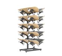 Soporte independiente de 5/7 niveles para snowboard y esquí, soporte de almacenamiento de doble cara para esquí acuático y wakeboard, pantalla vertical para monopatín, organizador versátil para tablas