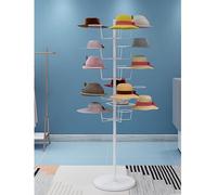 Soporte independiente para sombreros, torre de almacenamiento ajustable para gorras de béisbol, sombreros de copa, 7 niveles, soporte de exhibición de metal para minoristas o hogar