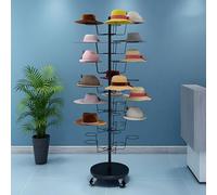 Soporte independiente para sombreros, torre de almacenamiento ajustable para gorras de béisbol, sombreros de copa, 7 niveles, soporte de exhibición de metal para minoristas o hogar