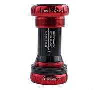 Soporte inferior BB52 de repuesto 68 73 mm con rodamientos de cerámica para bicicletas diseñado para mayor durabilidad y movimiento constante del pedal (rojo)