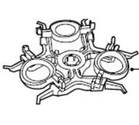 Soporte inferior cabezal hq7415 4822-402-11319