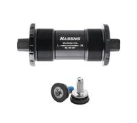 Soporte inferior cuadrado cónico para bicicleta de montaña de 73 mm, soporte inferior de rodamiento sellado para bicicleta, marco de 68 mm, eje de acero cromado, soporte inferior de bicicleta negro