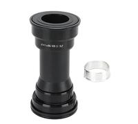 Soporte inferior de bicicleta de alta resistencia Ajuste a presión Rodamiento de eje central para un ciclismo suave Aleación de aluminio duradera Cerámica Negro 89,5 mm 92 mm
