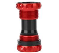 Soporte inferior de bicicleta de montaña ligero de aleación de aluminio, BB roscado con rodamientos de cerámica, componente de juego de bielas de alta precisión para condiciones ad (Roja)