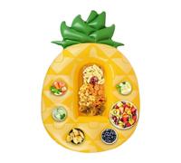 Soporte inflable para bebidas, soporte flotante para tazas, bandeja flotante en forma de piña, portavasos estable colorido, soporte para bebidas en forma de piña, posavasos decorativo, bandeja