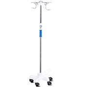 Soporte Infusión Con Ruedas, Ajustable En Altura Acero Inoxidable Soporte Goteo Para Atención Domiciliaria Hospitales Y Clínicas Etc Base De ABS Estable Fácil De Montar Extraíble Soporte Goteo