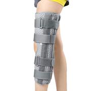 Soporte inmovilizador de rodilla de pierna completa, soporte para recuperación postpreoperatoria y cirugía, férula de rodilla recta, envoltura de compresión ajustable