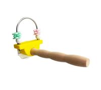 Soporte interactivo de madera para pájaros, para jugar al gimnasio, accesorios de enriquecimiento para periquitos/cacatúas, percas de madera natural