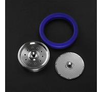 Soporte interior de acero inoxidable para mampara de ducha, juego de juntas de silicona de 58 mm para Breville BES900XL BES920XL BES980XL, fácil de limpiar