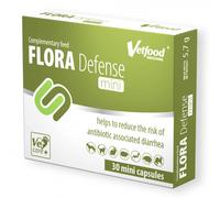 Soporte intestinal para perros pequeños y gatos - Flora Defense Mini - VetFood - Cantidad: 30 cápsulas