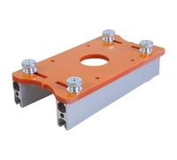 Soporte invisible de aluminio 2 en 1 para máquina de corte de 65 mm, armario, panel, punzonador, sujetadores invisibles