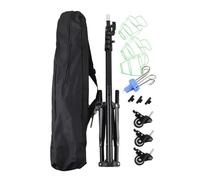 Soporte IV - Barra ajustable en altura, soporte para rueda de bloqueo | Pasta metálica plegable plegable IV, equipo hospitalario, cama de enfermería con clínicas de ciclismo casa en el camino interior