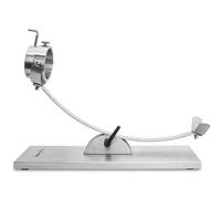 Soporte Jamonero Basculante de Acero Inoxidable | Base 50x18 cm, Cabezal Giratorio, Sujeción en V con Pincho | Diseño Profesional, Estable y Fácil de Limpiar | Ideal para Jamones de Cualquier Tamaño