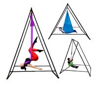 Soporte KT dedicado para Yoga aéreo - Modelo KT1.1520YG. Estructura plegable, portátil, ajustable en altura, estable y duradera para aerial yoga
