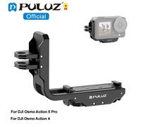 Soporte L magnético de Metal de liberación rápida de disparo Horizontal Vertical PULUZ para DJI Osmo Action 5 Pro/4 accesorios para cámaras deportivas