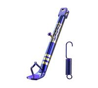 Soporte lateral ajustable para motocicleta, soporte lateral resistente, de hierro y titanio, reposapiés antideslizante para seguridad de motocicleta, soporte estable para estacionamiento en carretera