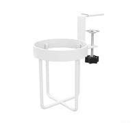 Soporte lateral de escritorio montado en la pared con abrazadera para tazas de agua, diseñado para mantener el espacio de trabajo organizado y las bebidas seguras en la oficina y el hogar (portavasos