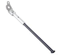 Soporte lateral derecho para bicicletas plegables de 20 pulgadas con liberación rápida compatible con modelos Dahon 451 S20 P9 P10 aleación de aluminio y material de acero inoxidable (plateado)