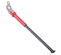 Soporte lateral derecho para bicicletas plegables de 20 pulgadas, instalación rápida de palanca compatible con modelos Dahon, acero inoxidable rojo (rojo)