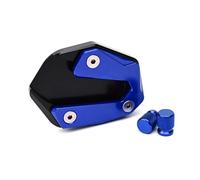 Soporte Lateral Motocicleta Almohadilla Ampliadora Tapa De Válvula De Neumático Para XJ6 XJ6F XJ6N Para DIVERSION 2009-2013 2014 2015 Almohadilla extensión caballete lateral(1Combo Blue)