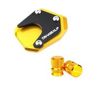 Soporte Lateral Pad para Transalp XLV 600 650 700 XL600V XL650V XL700V Tapa De Válvula Neumático Motocicleta Soporte Lateral Pie Apoyo Ampliar Extensión