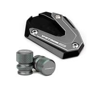 Soporte Lateral Pad para V-Storm 800DE para Vstrom para V-Strom 800de 2 Motocicleta Soporte Extensión Pie Lateral Ampliadora Placa De Pad