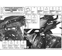 SOPORTE LATERAL PARA MALETAS KAPPA MONOKEY PARA HONDA VFR 800