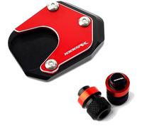 Soporte Lateral Para Motocicleta, Almohadilla Ampliadora Y Tapas De Válvula Para CBR 1000RR CBR1000RR CBR 1000 RR 2004-2007(rojo,2)