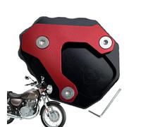 Soporte lateral para motocicleta | Soporte lateral para bicicletas de adultos - Base de apoyo antideslizante con soporte lateral para garaje, césped, estacionamiento, excursiones y camping