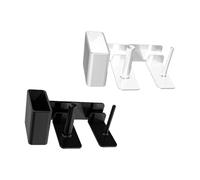 Soporte lateral para vasos de batidos con popote y tapa, dispensador de almacenamiento, textura ABS para un servicio eficiente de bebidas, accesorio comercial para bebidas