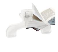 Soporte lateral - Pinza transparente para libros, marcador lateral, accesorio de almacenamiento estable para aperitivos, hogar, escuela, biblioteca, lugar de trabajo, cocina, archivos, documentos